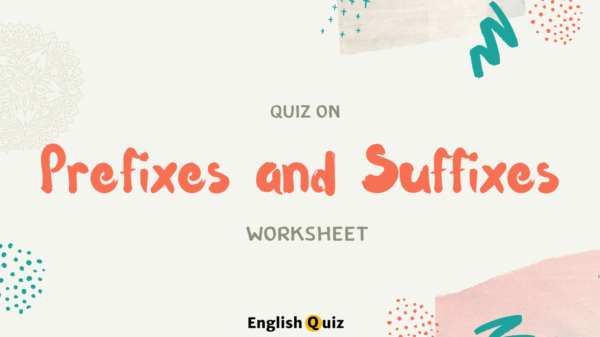 Prefixes And Suffixes Exercises With Answers Pdf Grade 5